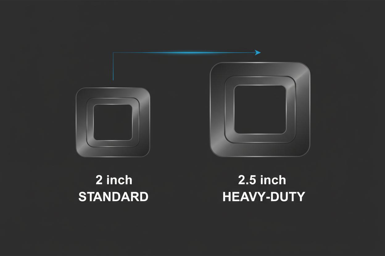 Receiver sizes comparison